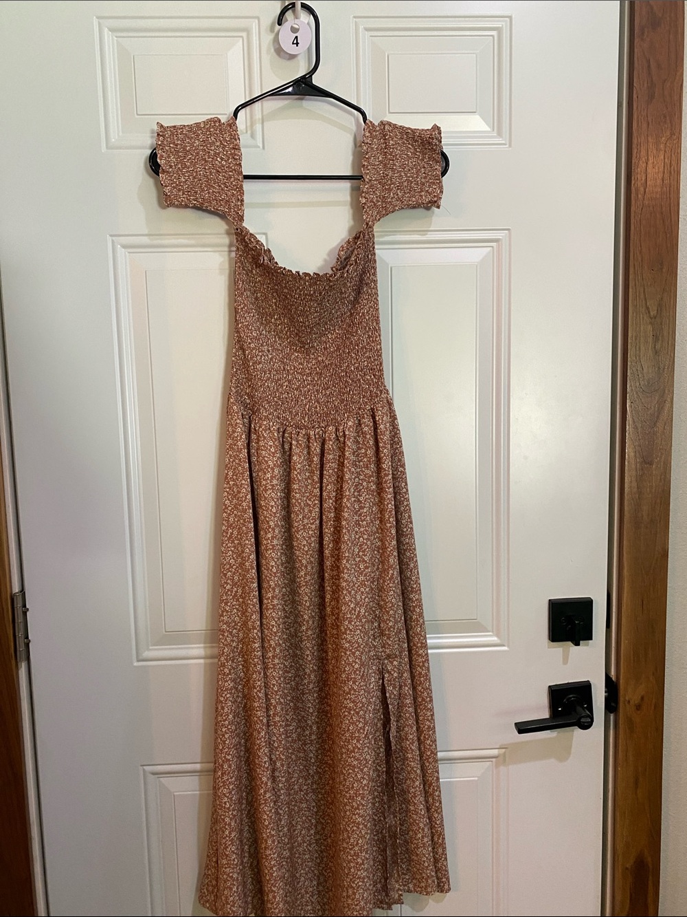 Blush & Day  Floral Smocked Midi Dress - Picture 5 of 7